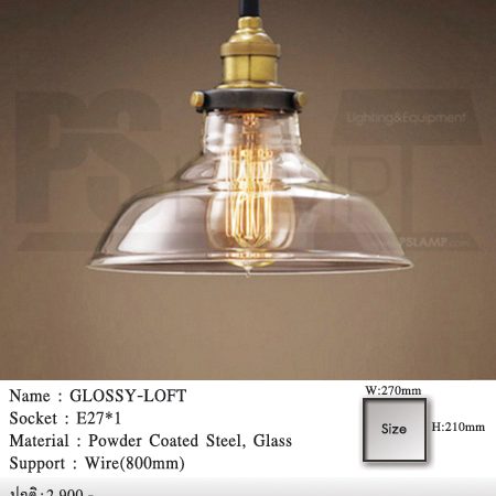 โคมไฟห้อย-โคมไฟ-LOFT-โคมไฟเพดาน-GLOSSY-LOFT